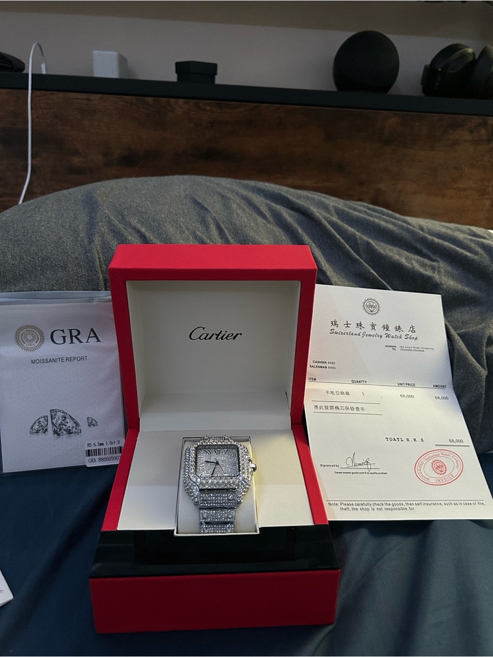 Cartier Watch – Brand New – Full Pavé Design